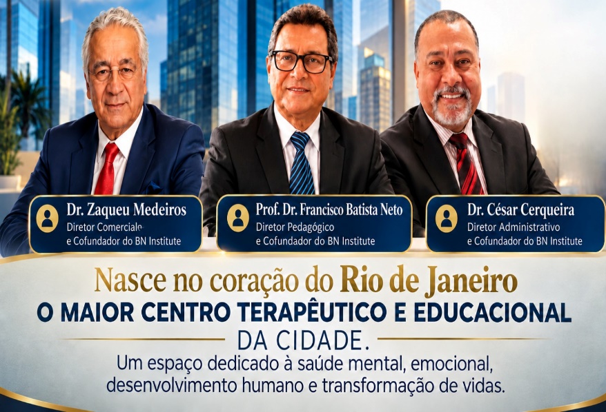 Diretoria do BN Institute: Dr. Zaqueu Medeiros, Prof. Dr. Francisco Batista Neto e Dr. César Cerqueira